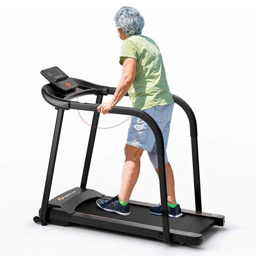 2.5 HP Walking Treadmill for Senior with Long Handrail, 300 lbs Capacity, Recovery Fitness Exercise Machine